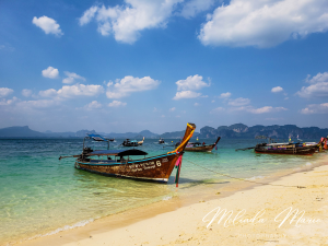 Thailand Long Boat Canvas